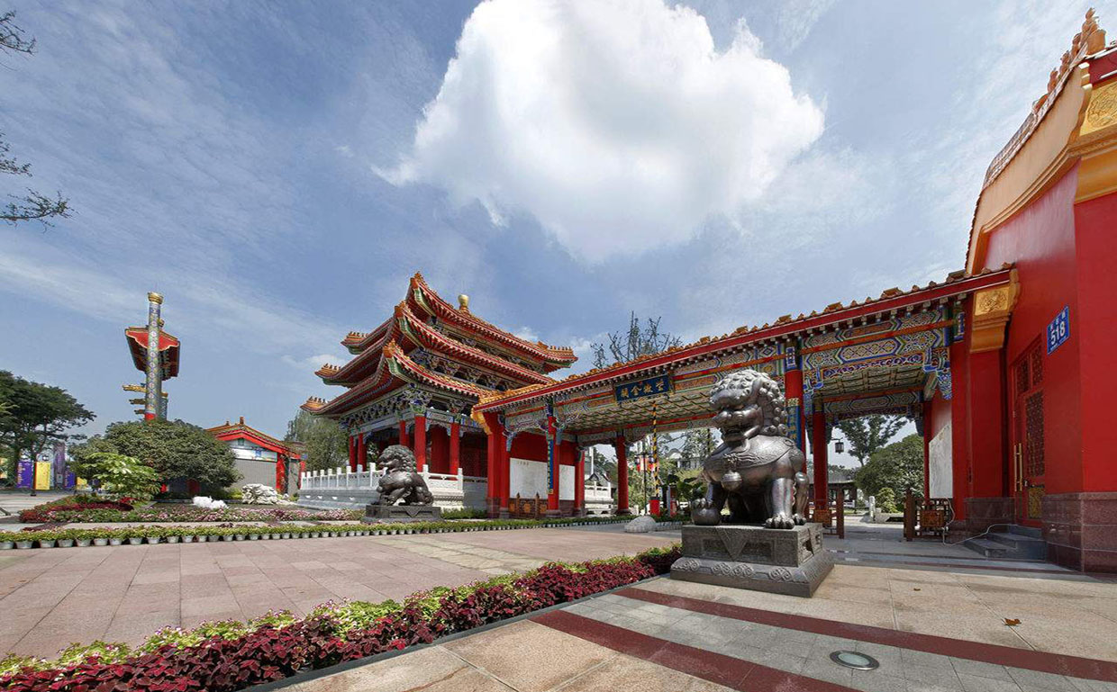 成都红木牌匾定制：寺庙宗祠,园林景观,创意招牌,抱柱对联