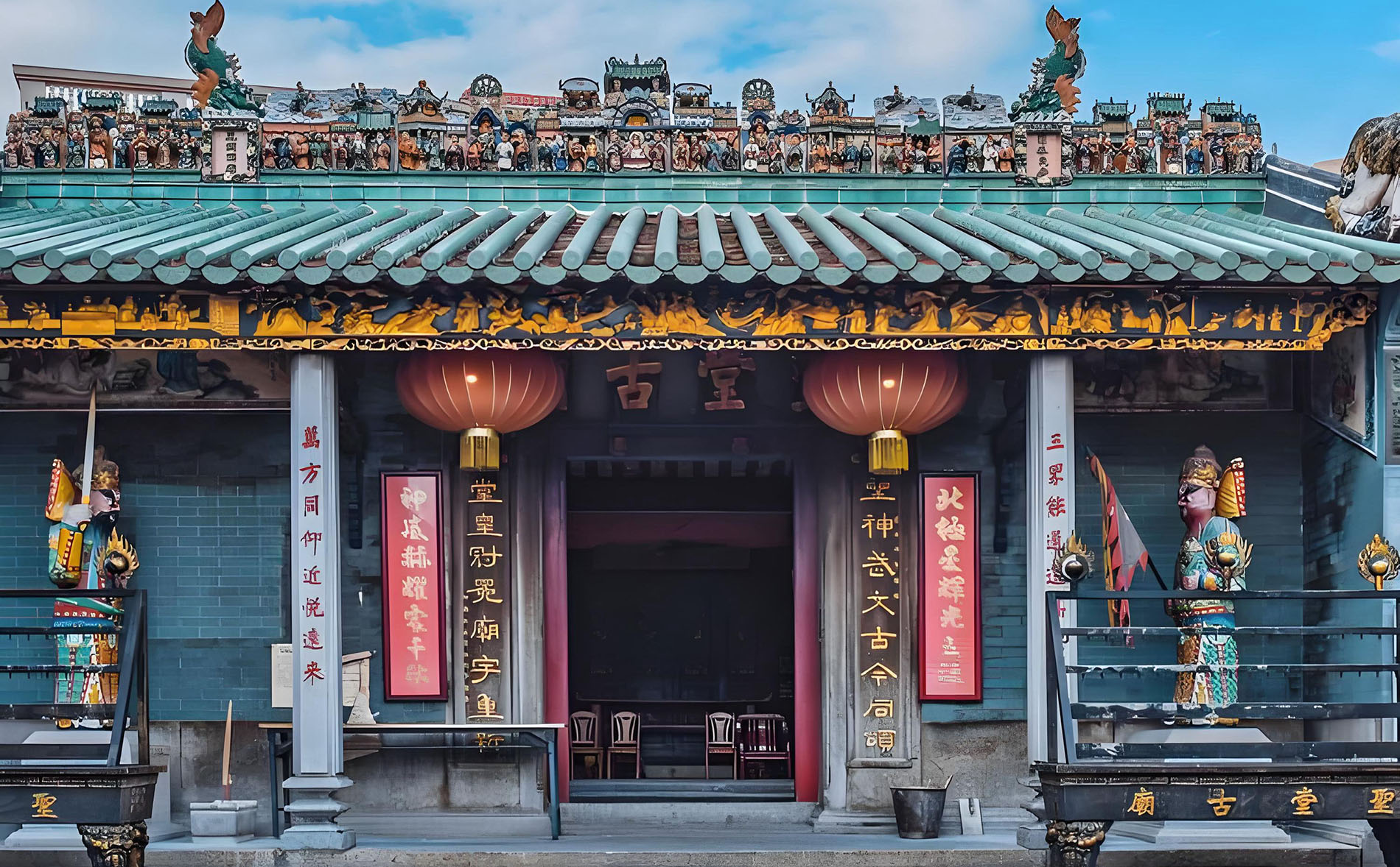 高明区红木牌匾定制：寺庙宗祠,园林景观,创意招牌,抱柱对联,顺德清暉园牌匾