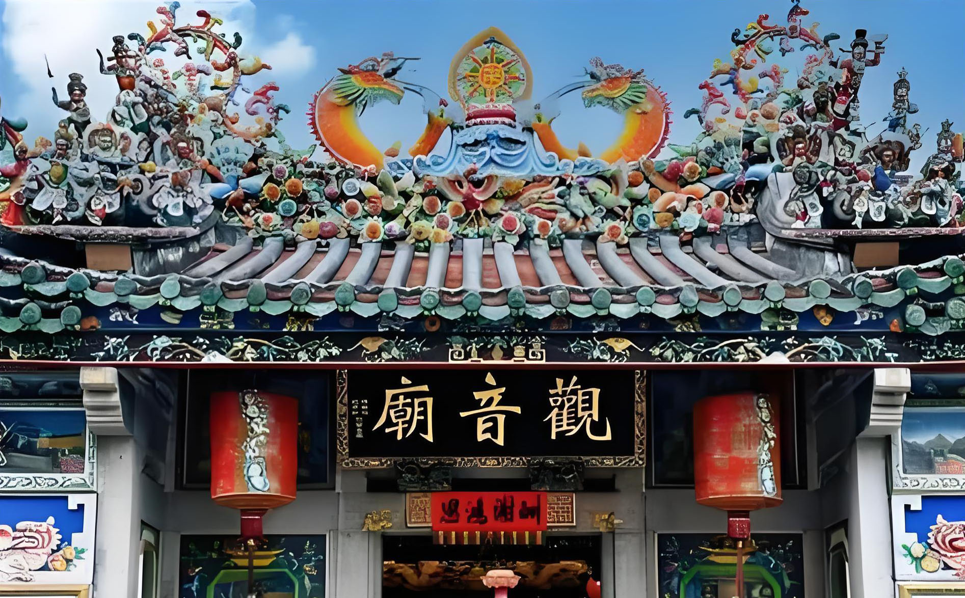 潮南区红木牌匾定制：寺庙宗祠,园林景观,创意招牌,抱柱对联