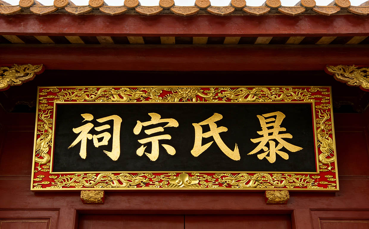 暴氏宗祠牌匾