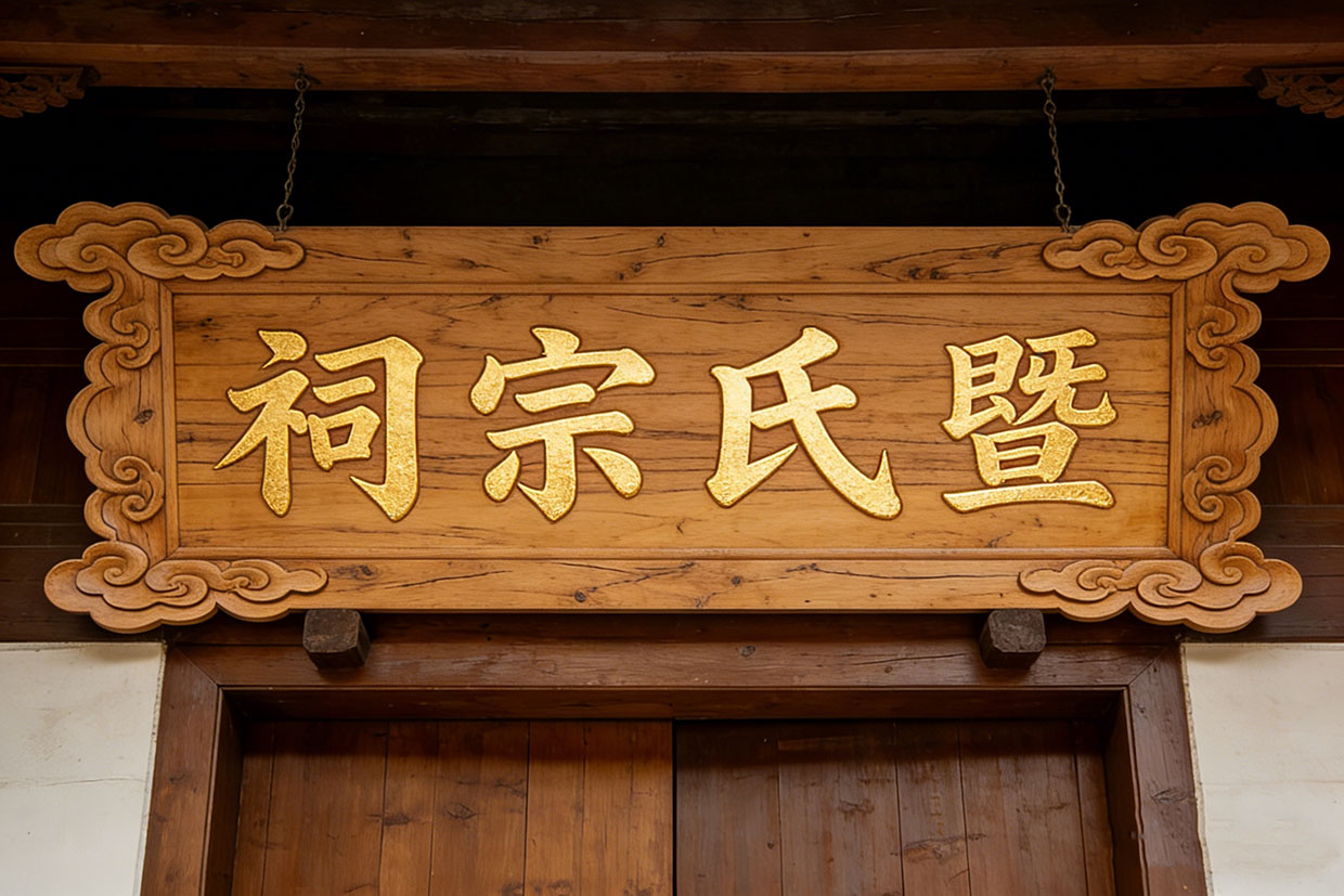 暨氏宗祠牌匾